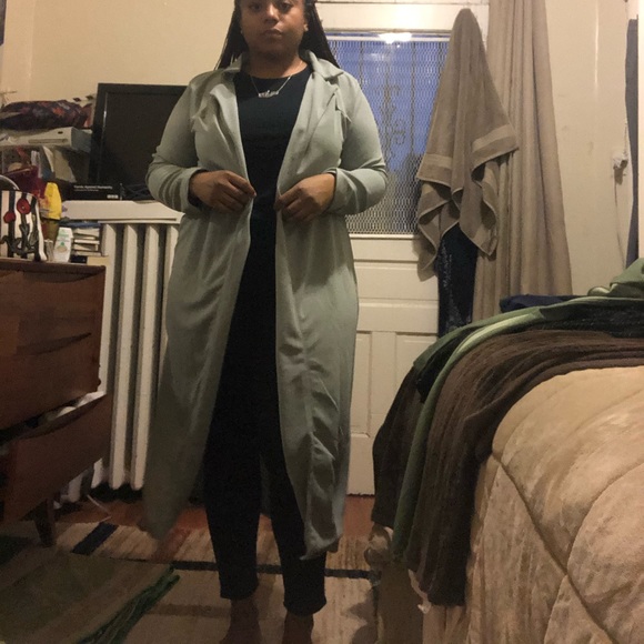 Plus Crepe Longline Duster - Picture 3 of 4